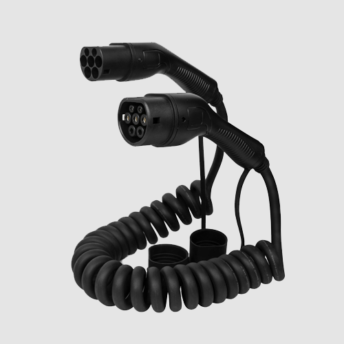 Type 2 to Type 2 ev charging cable ( Coiled cable)